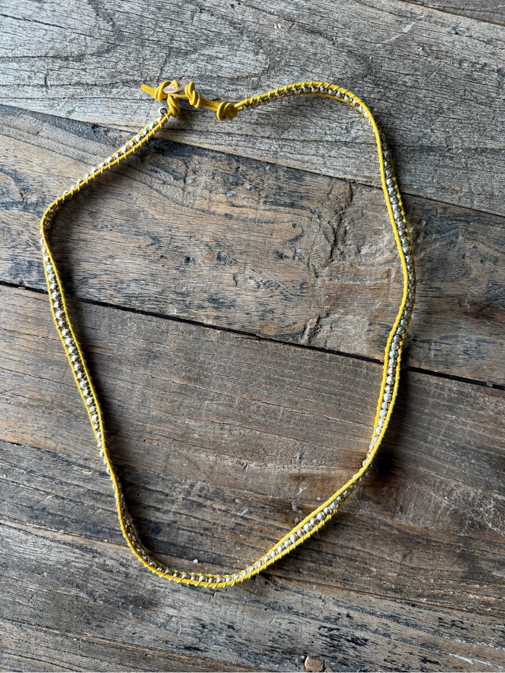 Yellow Beaded Women’s Necklace/ Bracelet - Brand Unknown